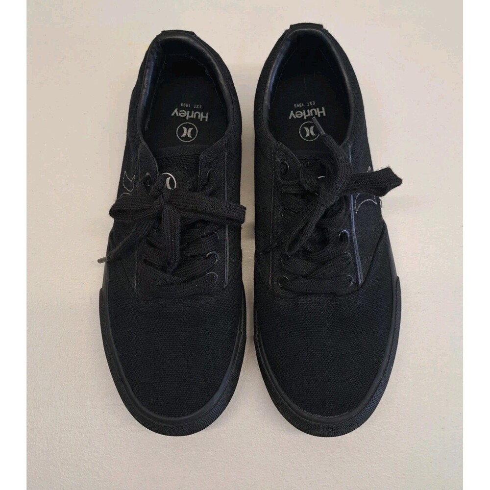 Hurley Men's 8.5M Arlo Canvas Black Shoes